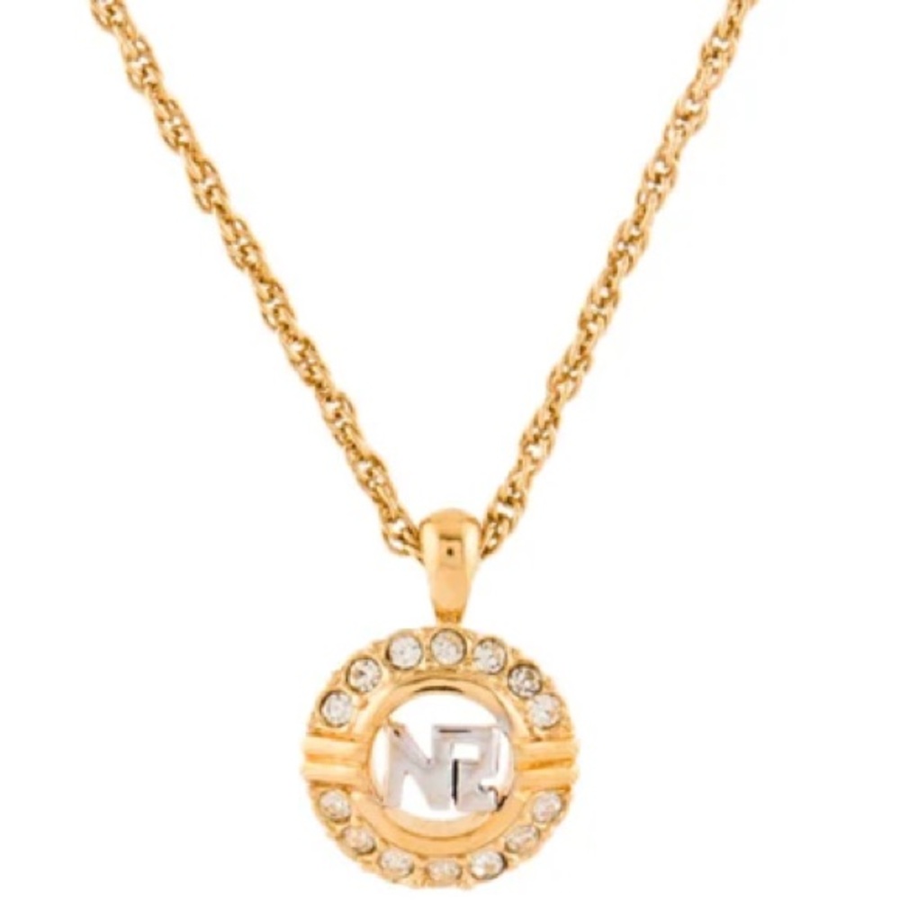 Nina Ricci
Crystal Logo Pendant Necklace | Pre-loved